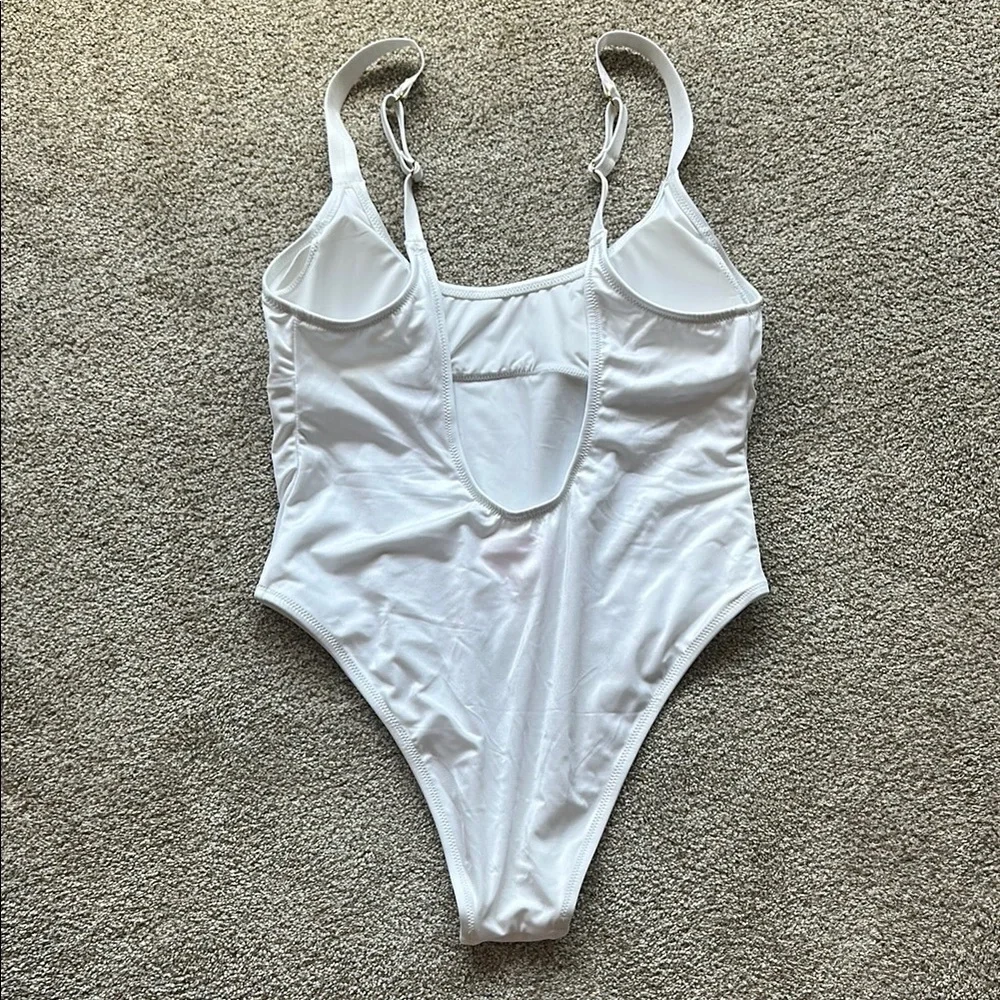 White One Piece Swimsuit - Picture 4 of 4